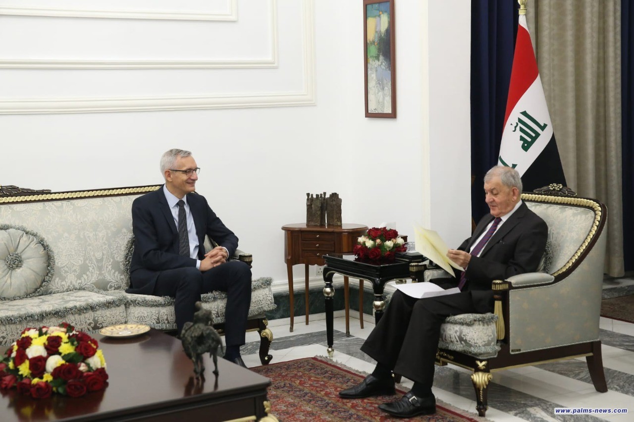 رئيس الجمهورية يؤكد على ضرورة تطوير العلاقات الثنائية بين العراق وألمانيا