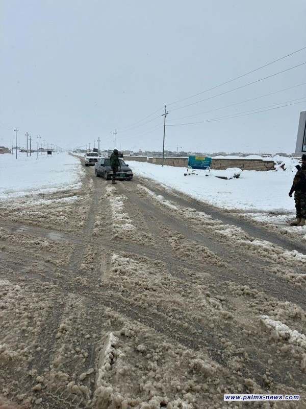 الجيش العراقي يُغيث عوائل حاصرتها الثلوج في سنجار