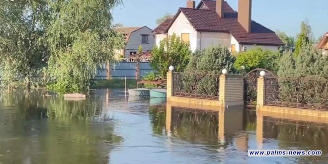 خيرسون .. غرق نحو 2700 منزلا وإجلاء 1300 شخصا واعلان، حالة الطوارئ