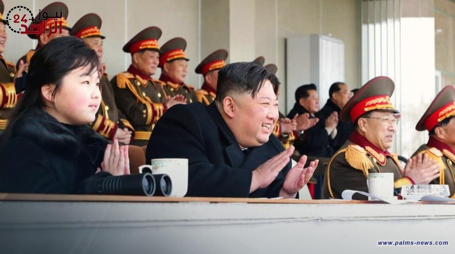 زعيم كوريا الشمالية كيم جونغ أون يحضر مباراة كرة قدم برفقة ابنته