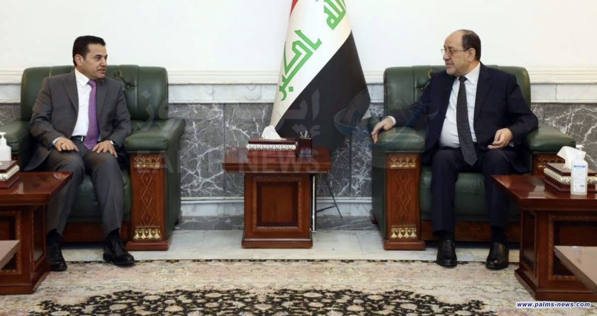 المالكي يستقبل بمكتبه مستشار الامن القومي قاسم الاعرجي