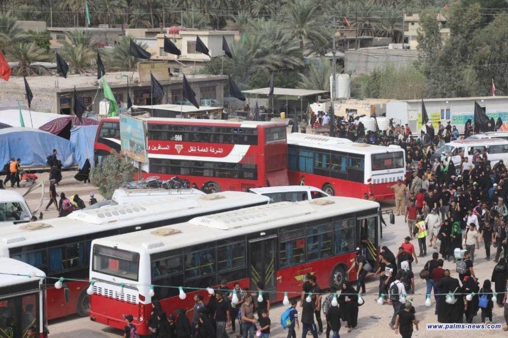 النقل تعلن بدء التفويج العكسي للزائرين من كربلاء لمحافظاتهم
