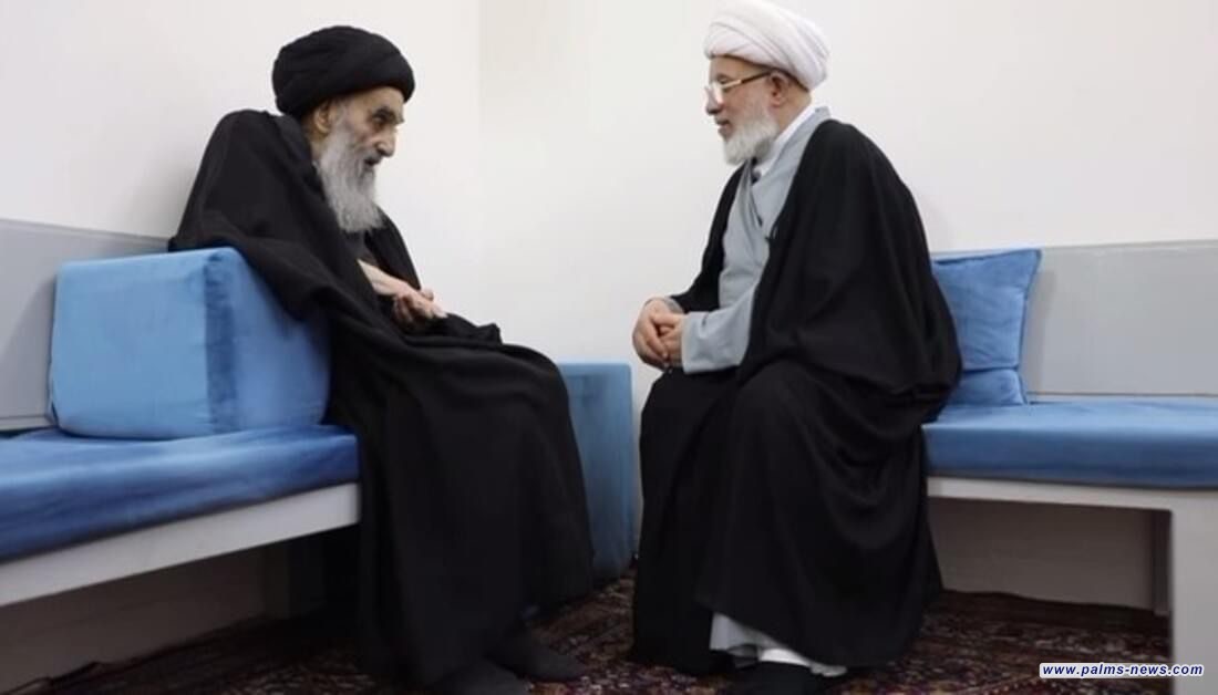 السيستاني يستقبلُ المتولي الشرعي للعتبة الحسينية ويثني على جهوده