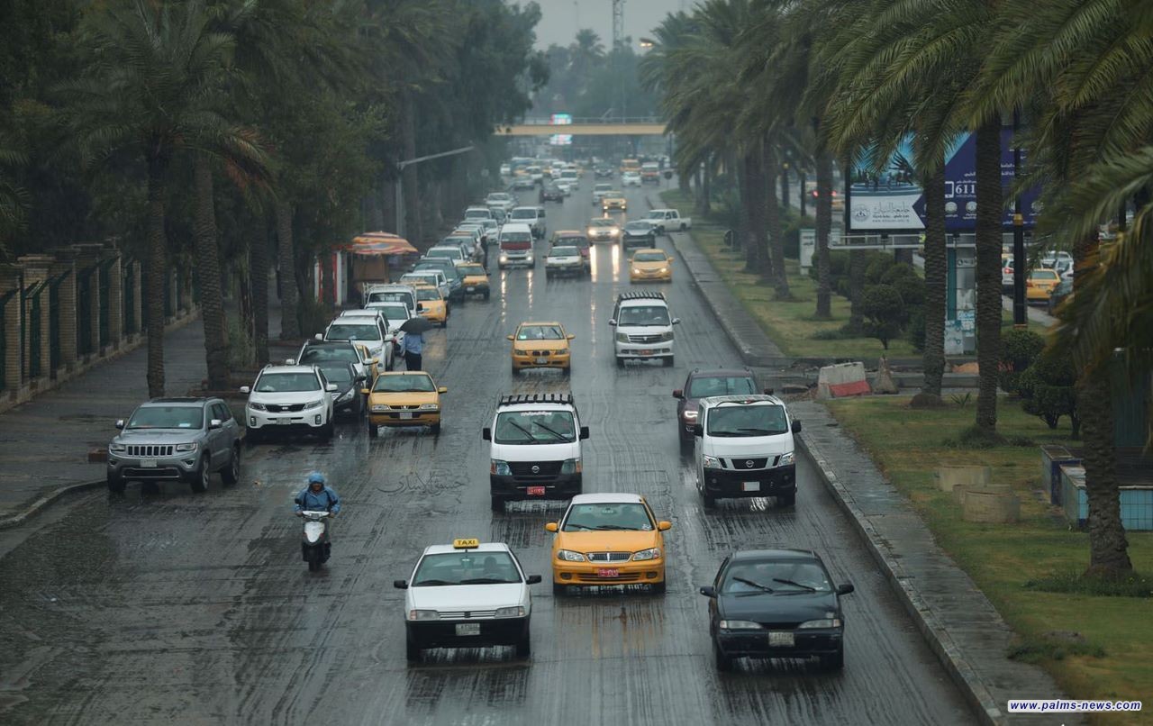 طقس العراق: موجة الأمطار وسقوط الحالوب ستستمر حتى مساء الخميس