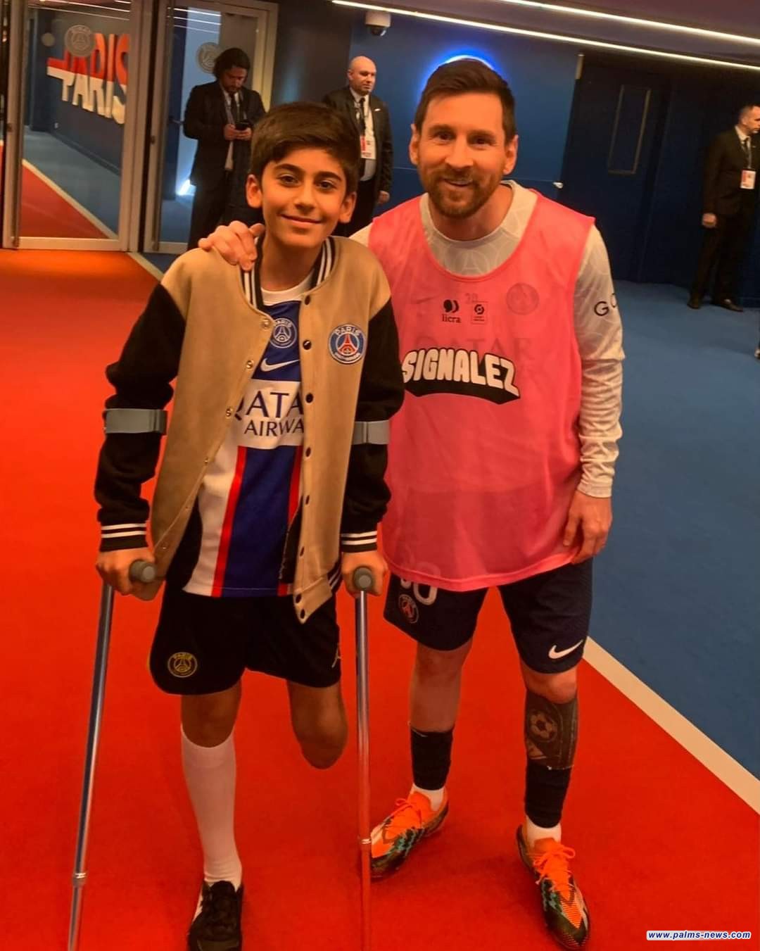 ميسي الأرجنتيني يلتقي بميسي بغداد في باريس