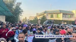 احتجاجات في العاصمة بغداد امام السفارة السويدية استنكارا لحرق المصحف الشريف