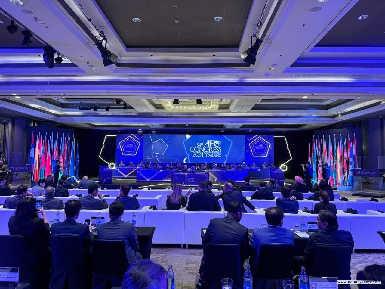 إختتام الاجتماع الـ (34) للجمعية العمومية للاتحاد الآسيوي بالتأكيد على دعم الكرة الفلسطينية