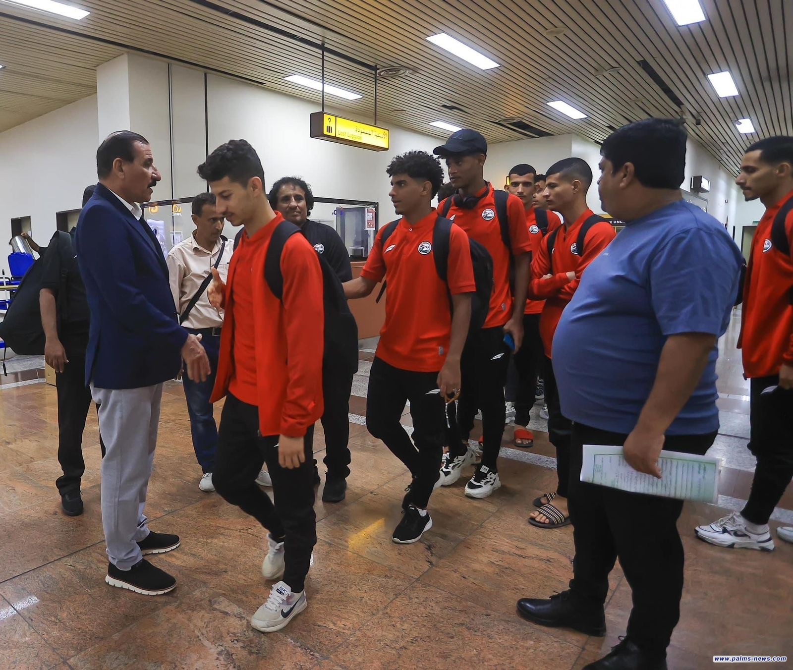 منتخب شباب اليمن يصل البصرة لإقامة معسكر تدريبي