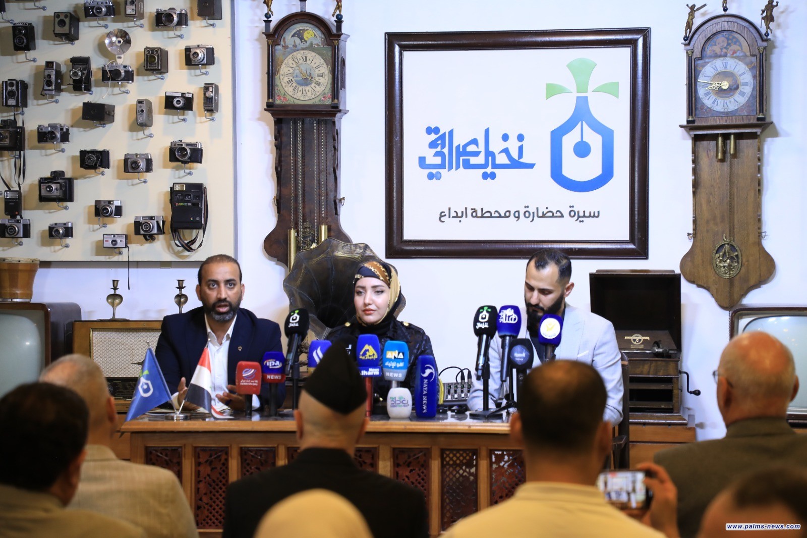 نخيل عراقي تحتضن فعاليات المؤتمر الصحفي للإعلان عن مهرجان أغاد للثقافة والفنون بدورته الأولى