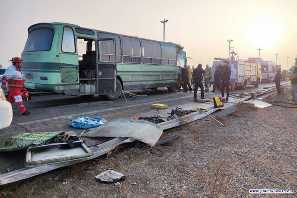 قتيل و30 جريحاً  في اصطدام حافلتين في مطار طهران