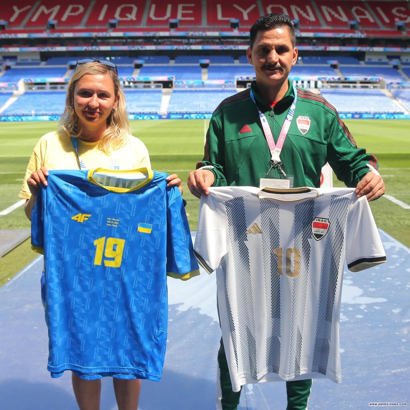 الأولمبي العراقي بالزي الأبيض في مواجهة أوكرانيا بافتتاح دورة الألعاب الأولمبية بباريس