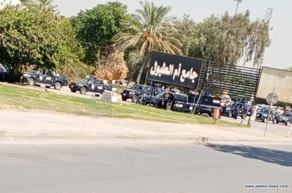 قوة أمنية تطوق جامع "أم الطبول" لإزالة التجاوزات