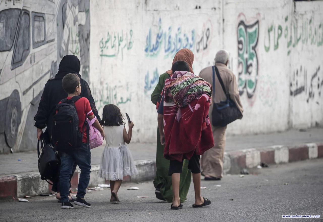 تحذيرات أممية من موجة النزوح في غزة