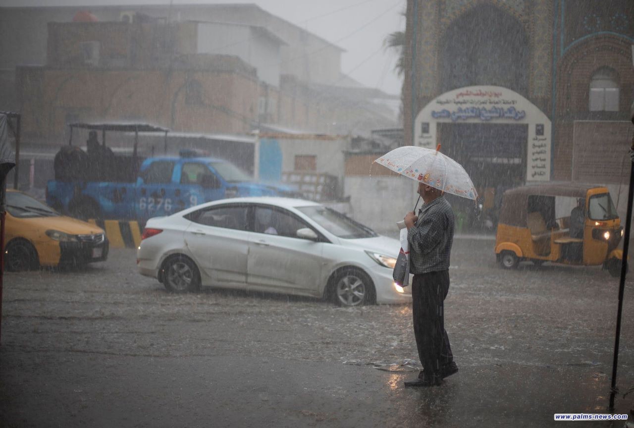 الأنواء الجوية العراقية تتوقع أمطاراً رعدية يوم الاثنين المقبل