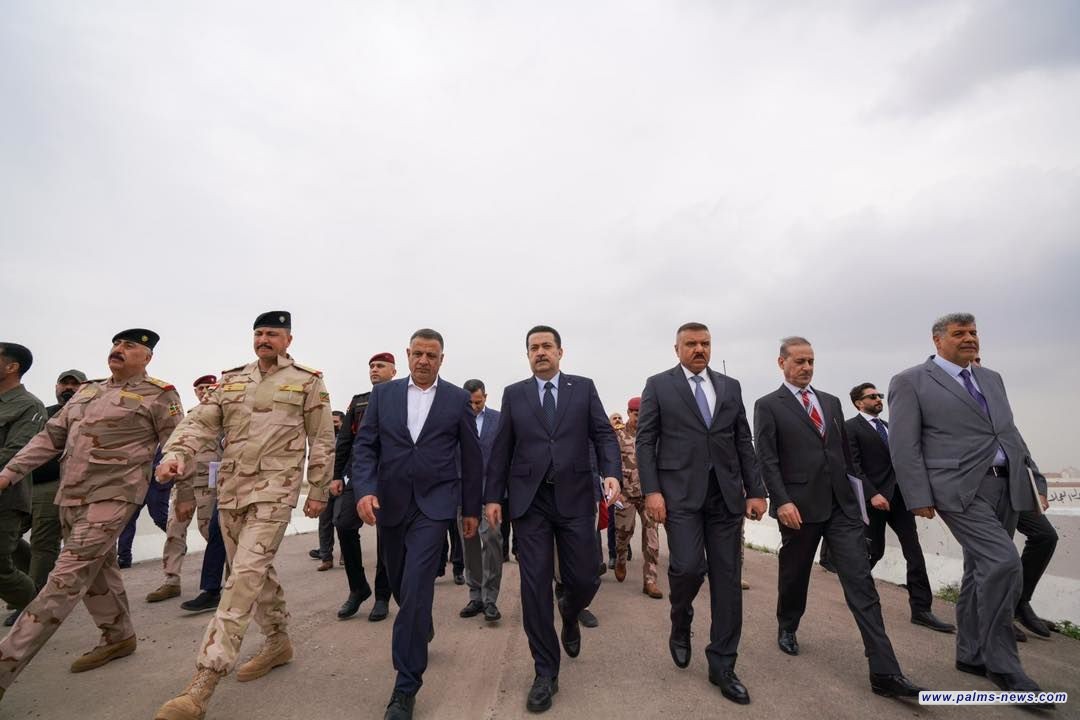 السوداني يصل إلى محافظة ديالى على رأس وفد عسكري وخدمي حكومي