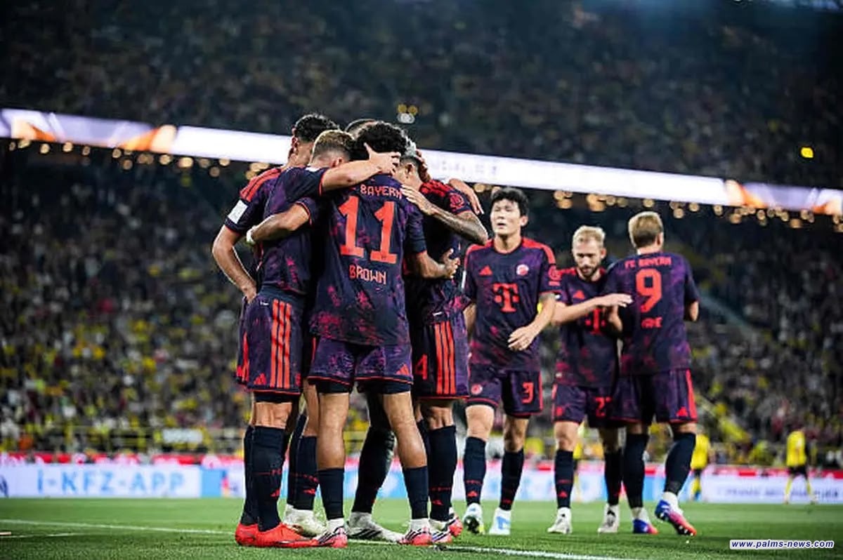 بايرن ميونخ يتوج بكأس السوبر الألماني بعد الفوز على دورتموند