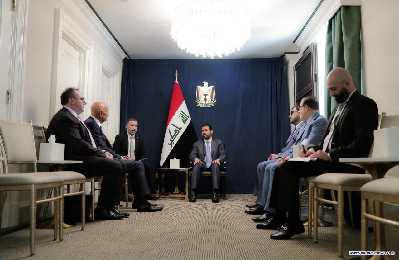 رئيس الوزراء علي الزيدي يستقبل في مقر إقامته بواشنطن المبعوث الخاص للرئيس الاميركي إلى العراق توم باراك.