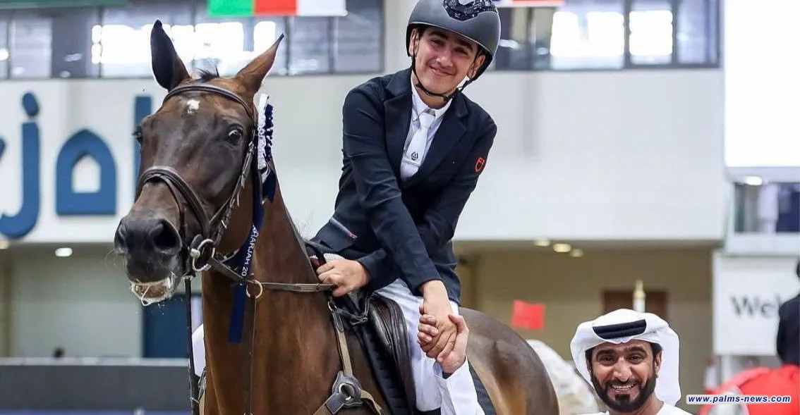 الفارس العراقي حمزة الدليمي يتألق في بطولة الشارقة الدولية لقفز الحواجز