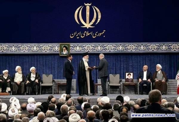 بدء مراسم مصادقة خامنئي على رئاسة بزشكيان