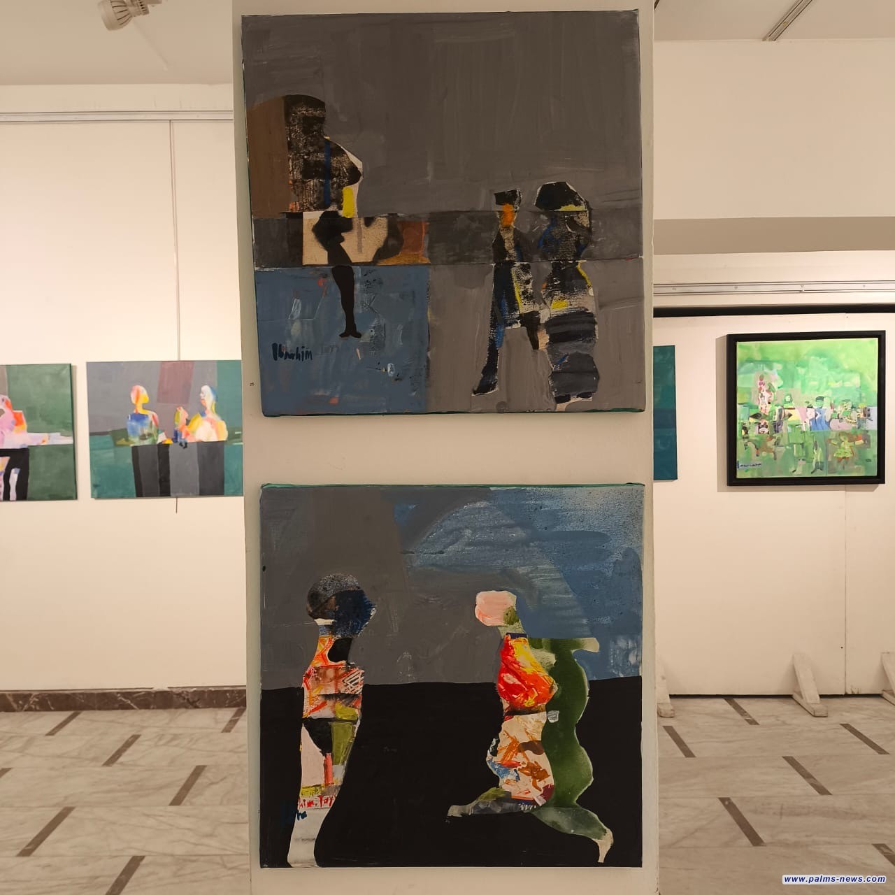 "بقعة ضوء" عنوان للمعرض الشخصي للفنان العراقي إبراهيم حسين