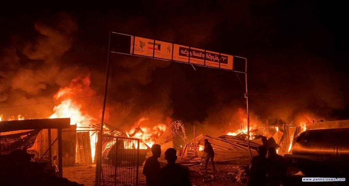 الاحتلال الصهيوني يرتكب مجزرة بمخيم للنازحين في رفح