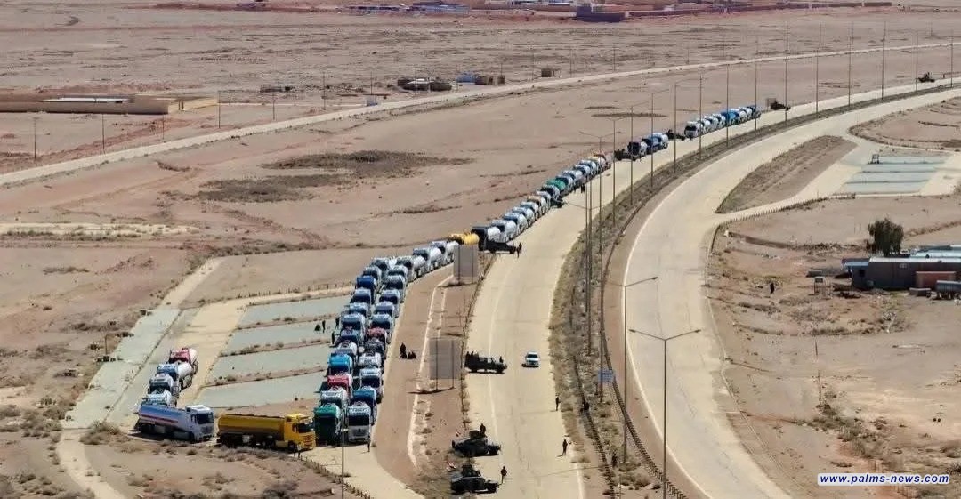 عبور 60 شاحنة نفط عبر منفذ الوليد وتوجه لإحياء خط حديثة - العقبة