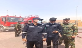 الصور الأولى للحريق الذي اندلع داخل فندق قلب العالم وسط بغداد.