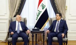 السوداني والعبادي يؤكدان ضرورة تكاتف جميع القوى السياسية في دعم الحكومة