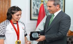 رئيس مجلس القضاء يتبرع ببناء منزل وتجهيز صالة رياضية لنجلة عماد