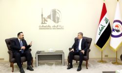 رئيس مجلس مفوضي هيئة الإعلام والاتصالات يستقبل وزير النقل والاتصالات في حكومة إقليم كردستان
