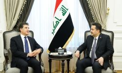 السوداني وبارزاني يستعرضان التقدم بمسار حل المشكلات بين بغداد وأربيل