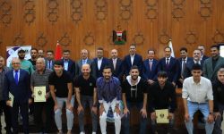 أجراء قرعة توزيع قطع الاراضي على المنتخب العراقي