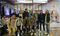 الكادر التدريبي للمنتخب العراقي يصل رفقة المحترفين  إلى البصرة
