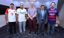 اتحاد الكرة يلتقي عدداً من رؤساء روابط مشجعي الفرق العالمية في العراق