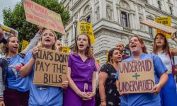 الأنفلونزا تتفشى في بريطانيا وسط أكبر إضراب لأطقم التمريض في البلاد